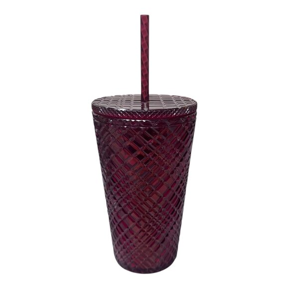 Starbucks 2021 Holiday Red Jeweled Plastic Tumbler Cold Cup 16oz Christmas - Picture 8 of 8